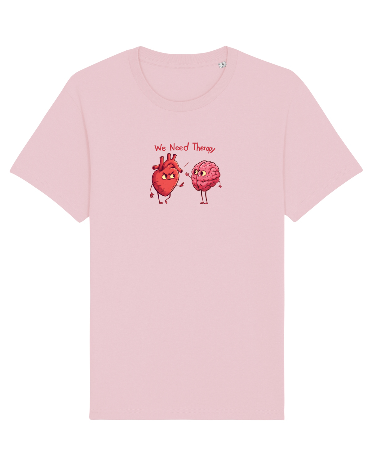 Tricou mânecă scurtă Unisex Rocker Cotton Pink