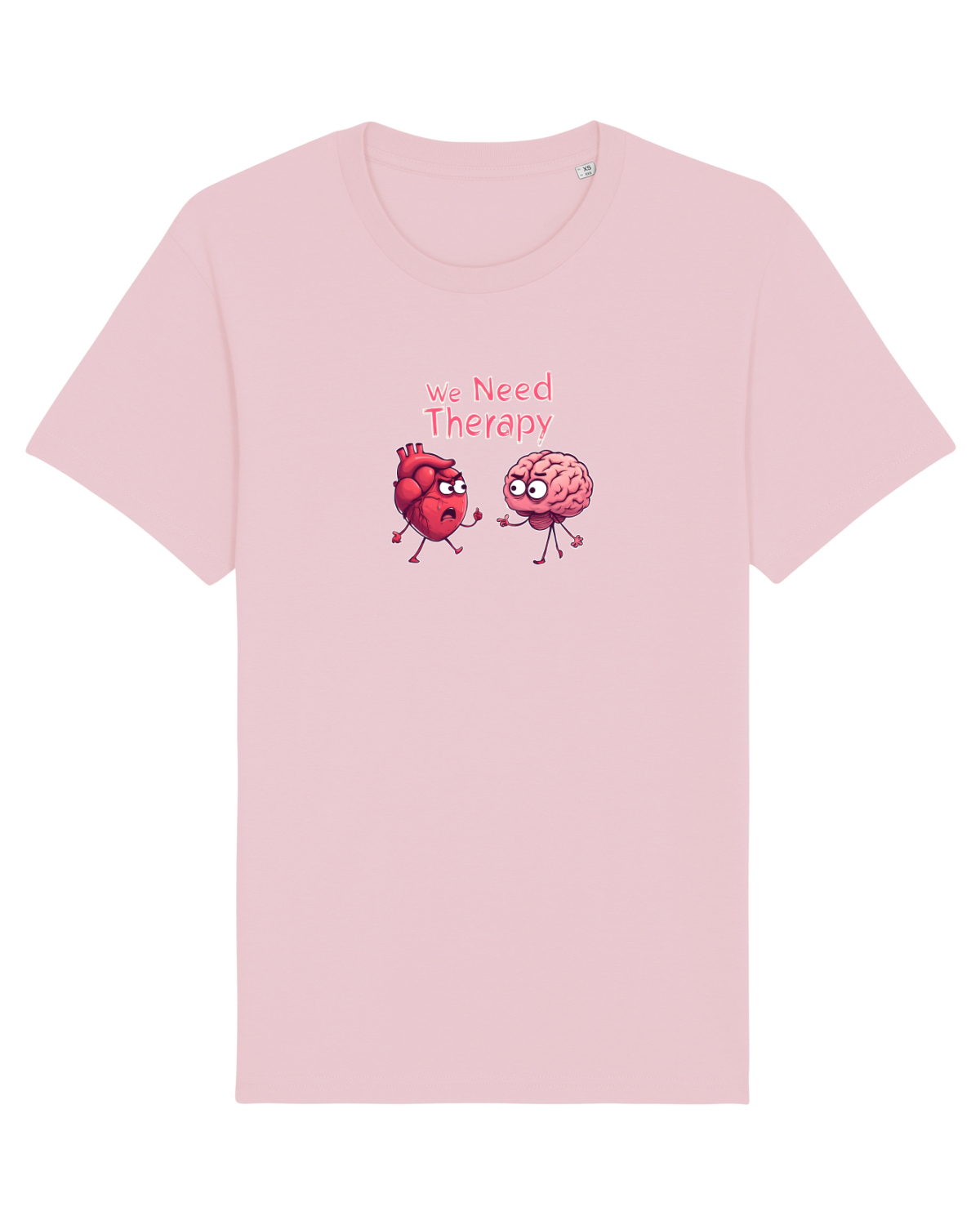 Tricou mânecă scurtă Unisex Rocker Cotton Pink