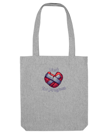 WORK IN PROGRESS - inima ranita / bandajata Heather Grey