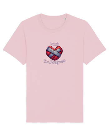 WORK IN PROGRESS - inima ranita / bandajata Cotton Pink