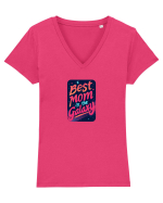 BEST MOM IN THE GALAXY - CEA MAI BUNA MAMA DIN GALAXIE 2 Tricou mânecă scurtă guler V Damă Evoker