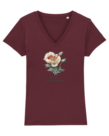 MAMA - FLOAREA MEA PREFERATA Burgundy