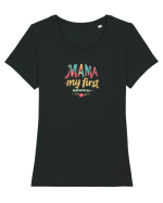 MAMA - MY FIRST INFLUENCER 3 Tricou mânecă scurtă guler larg fitted Damă Expresser