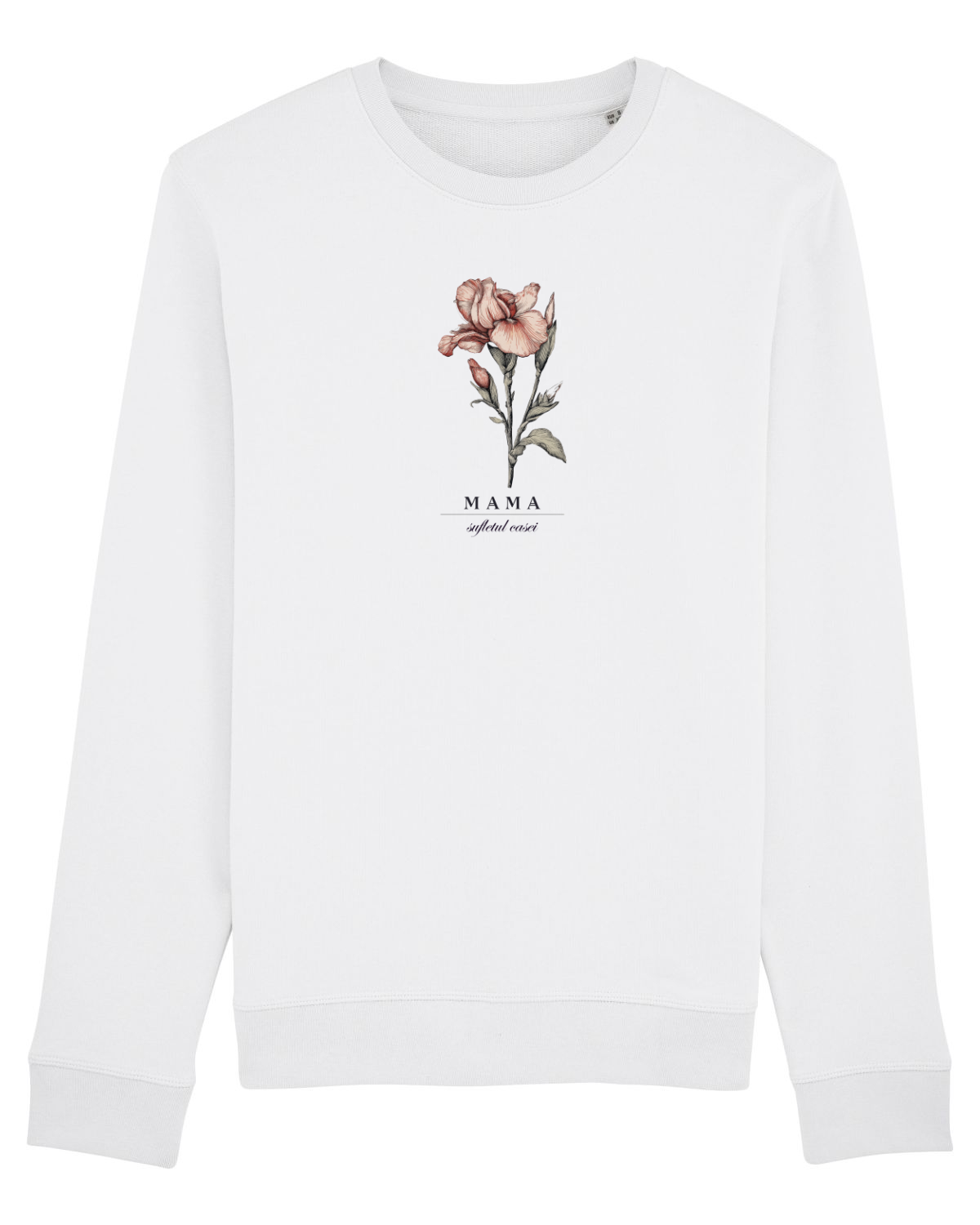 Bluză mânecă lungă Unisex Rise White