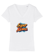 SUPER MAMA Tricou mânecă scurtă guler V Damă Evoker