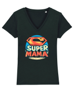 SUPER MAMA 2 Tricou mânecă scurtă guler V Damă Evoker