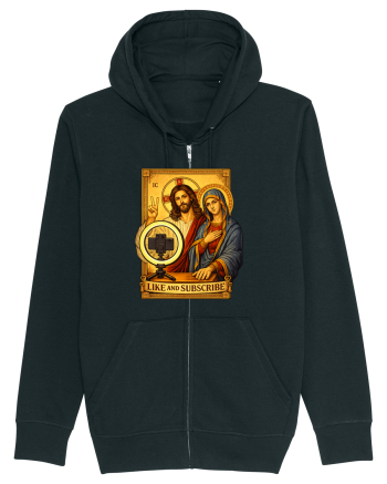 Funny Jesus Mary Influencer Black