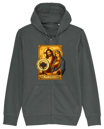 Funny Jesus Mary Influencer Anthracite