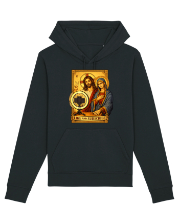 Funny Jesus Mary Influencer Black