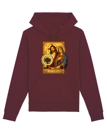 Funny Jesus Mary Influencer Burgundy