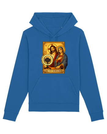 Funny Jesus Mary Influencer Royal Blue