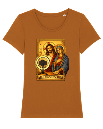 Funny Jesus Mary Influencer Roasted Orange