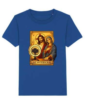 Funny Jesus Mary Influencer Majorelle Blue