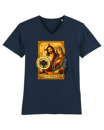 Funny Jesus Mary Influencer French Navy