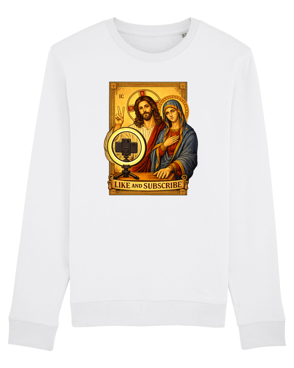 Bluză mânecă lungă Unisex Rise White