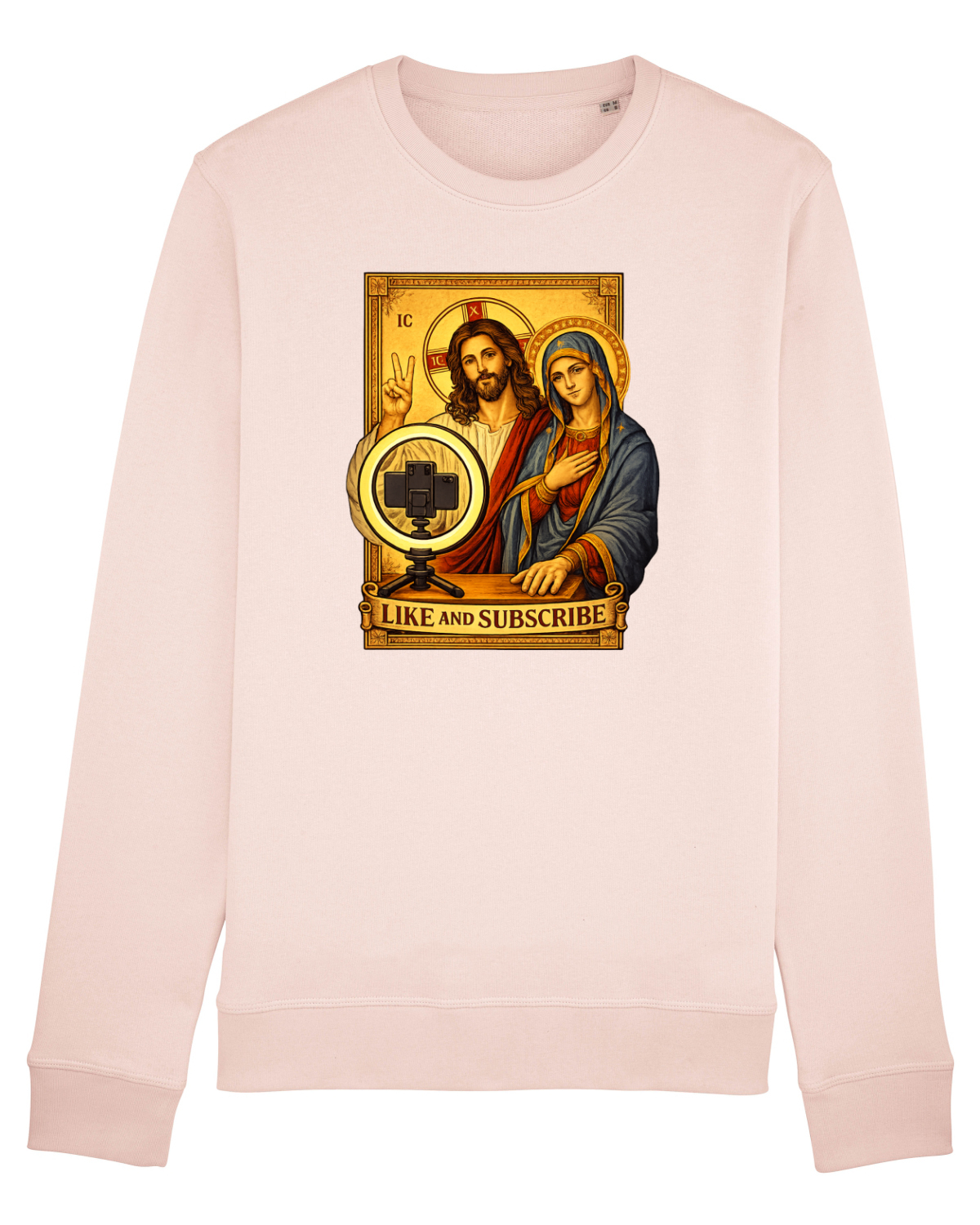 Bluză mânecă lungă Unisex Rise Candy Pink