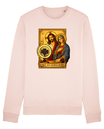 Funny Jesus Mary Influencer Candy Pink