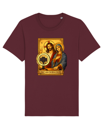 Funny Jesus Mary Influencer Burgundy