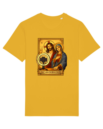 Funny Jesus Mary Influencer Spectra Yellow