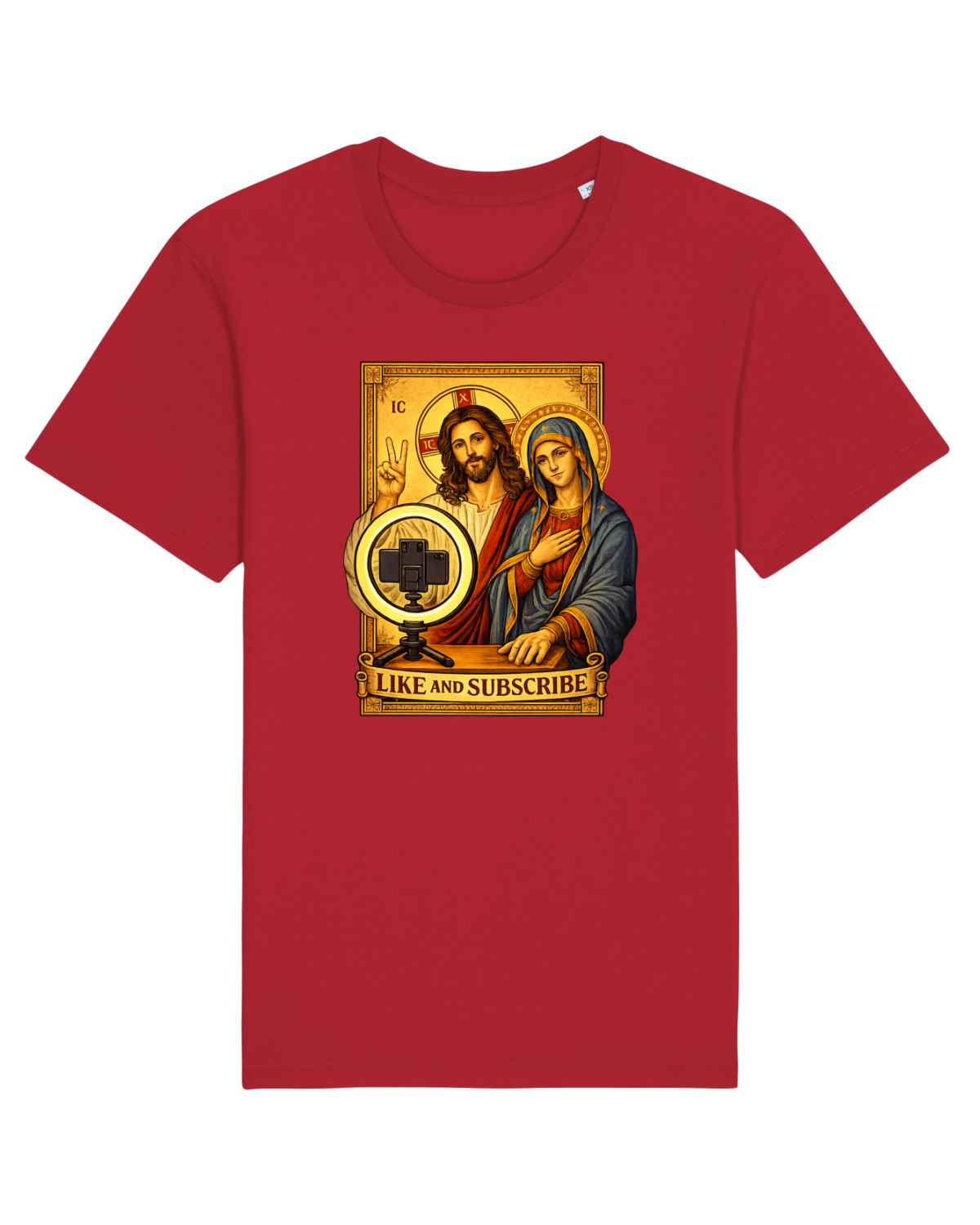Tricou mânecă scurtă Unisex Rocker Red