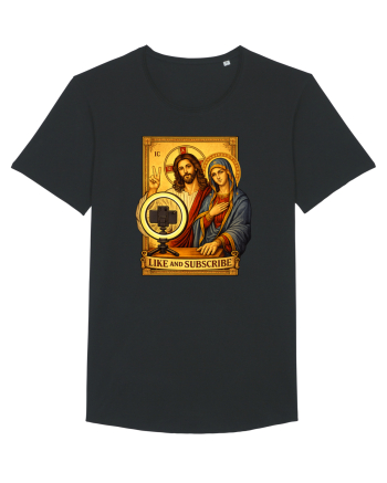 Funny Jesus Mary Influencer Black