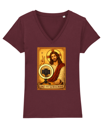 Jesus Influencer Burgundy