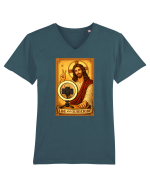 Jesus Influencer Tricou mânecă scurtă guler V Bărbat Presenter