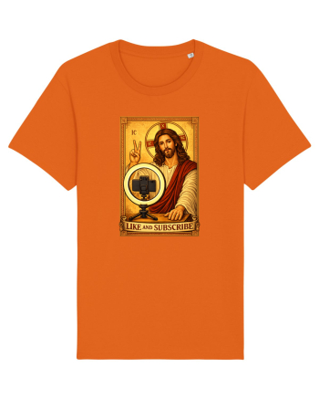 Jesus Influencer Bright Orange