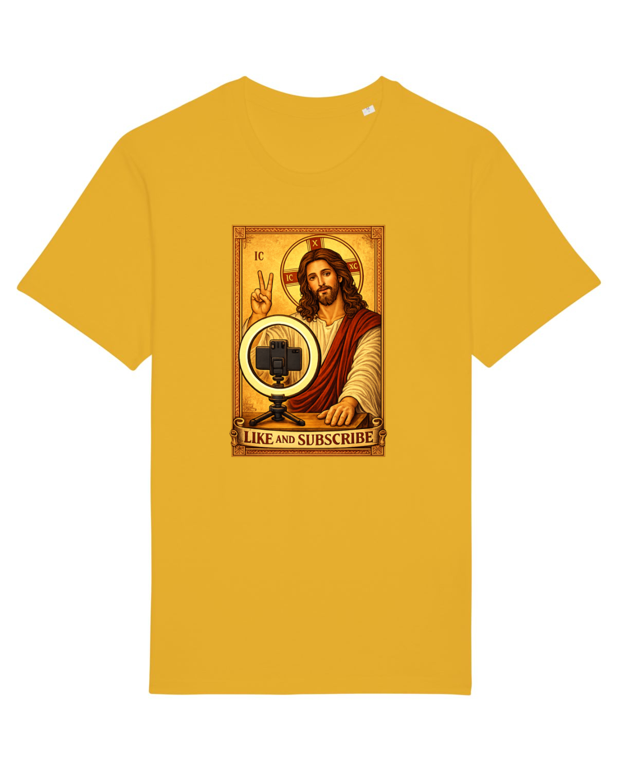 Tricou mânecă scurtă Unisex Rocker Spectra Yellow