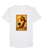 Jesus Influencer Tricou mânecă scurtă guler larg Bărbat Skater