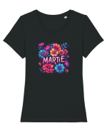  MARTIE - PRIMAVARA - FLORI 3 Tricou mânecă scurtă guler larg fitted Damă Expresser