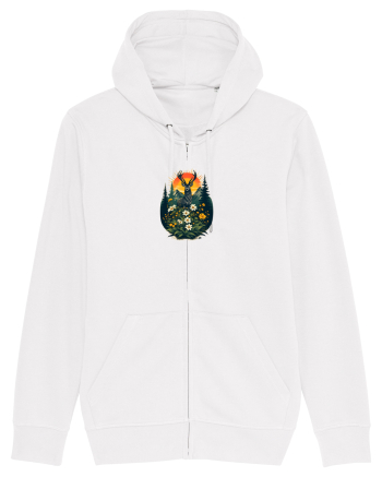 CERB CARPATIN - PRIMAVARA - MUNTI - BRAZI -SOARE White