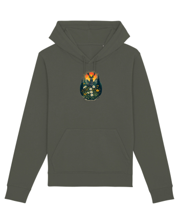 CERB CARPATIN - PRIMAVARA - MUNTI - BRAZI -SOARE Khaki