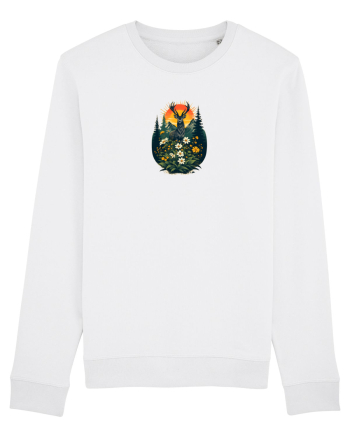 CERB CARPATIN - PRIMAVARA - MUNTI - BRAZI -SOARE White