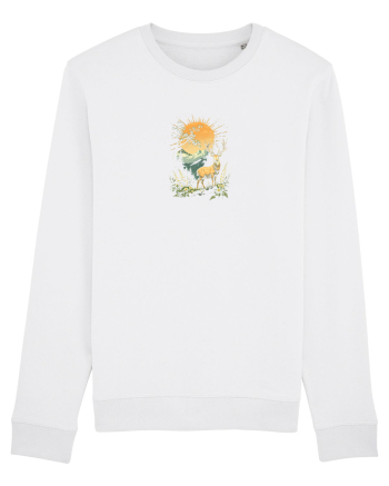 CERB CARPATIN - PRIMAVARA - MUNTI - BRAZI -SOARE 3 White