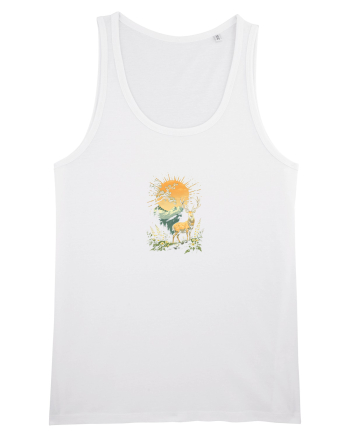 CERB CARPATIN - PRIMAVARA - MUNTI - BRAZI -SOARE 3 White
