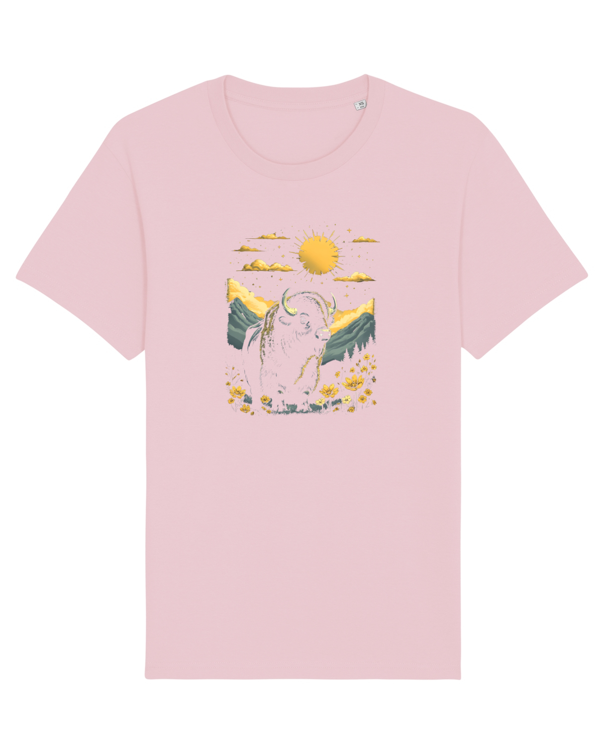Tricou mânecă scurtă Unisex Rocker Cotton Pink