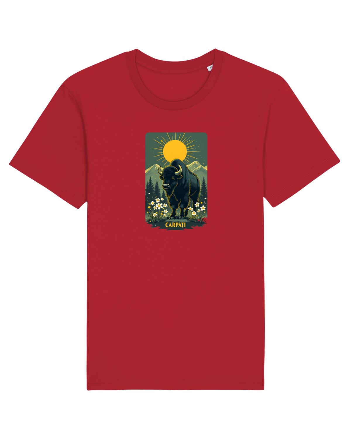 Tricou mânecă scurtă Unisex Rocker Red