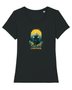 ZIMBRU - PRIMAVARA - MUNTI -CARPATHIANS -  BRAZI -SOARE  2 Tricou mânecă scurtă guler larg fitted Damă Expresser