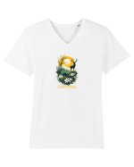 CERB - PRIMAVARA - MUNTI - CARPATHIANS -  BRAZI -SOARE  2 Tricou mânecă scurtă guler V Bărbat Presenter