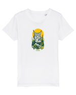 RAS / LYNX - PRIMAVARA - MUNTI - CARPATI -  BRAZI -SOARE  2 Tricou mânecă scurtă  Copii Mini Creator