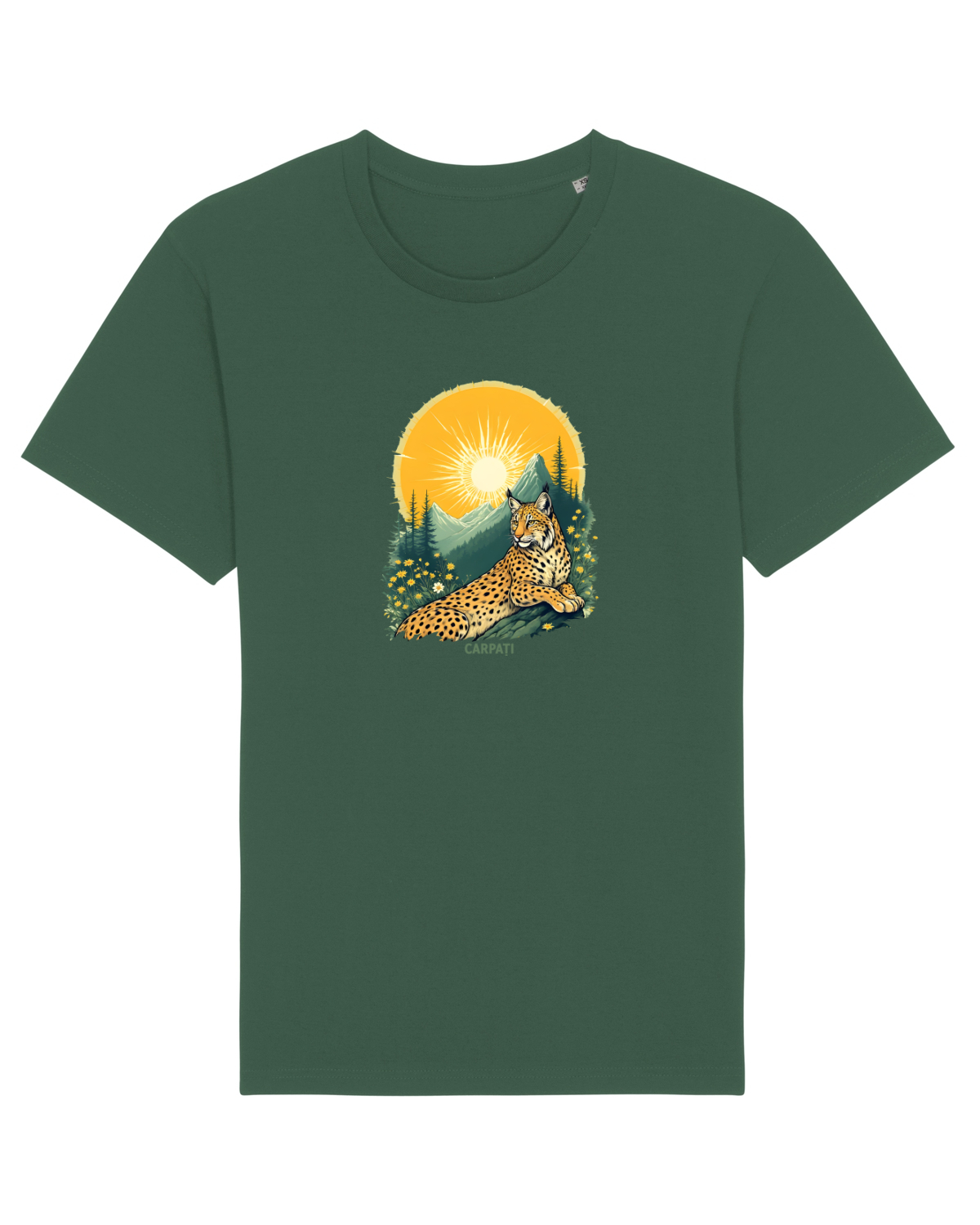 Tricou mânecă scurtă Unisex Rocker Bottle Green