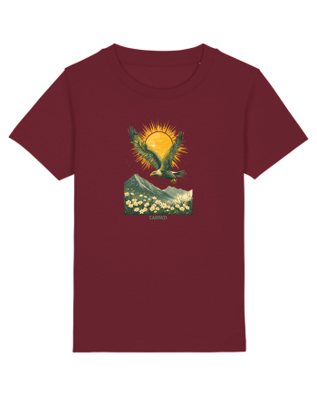 VULTUR - PRIMAVARA - MUNTI - CARPATI -  BRAZI -SOARE  3 Burgundy
