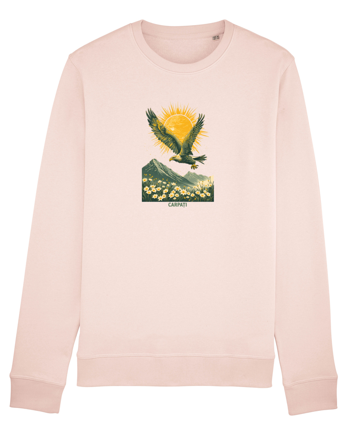 Bluză mânecă lungă Unisex Rise Candy Pink