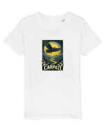 VULTUR - PRIMAVARA - MUNTI - CARPATI -  BRAZI -SOARE  4 Tricou mânecă scurtă  Copii Mini Creator