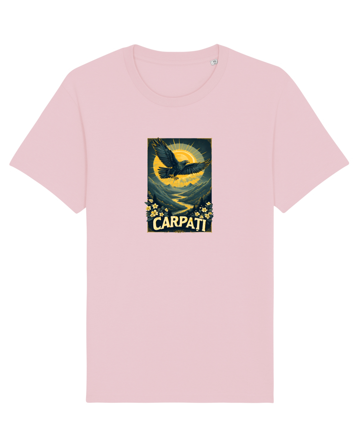 Tricou mânecă scurtă Unisex Rocker Cotton Pink