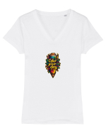 COLOR YOUR DAY - COLOREAZA-TI ZIUA - CREION COLORAT - PRIMAVARA Tricou mânecă scurtă guler V Damă Evoker