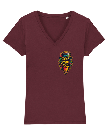 COLOR YOUR DAY - COLOREAZA-TI ZIUA - CREION COLORAT - PRIMAVARA - lateral Burgundy