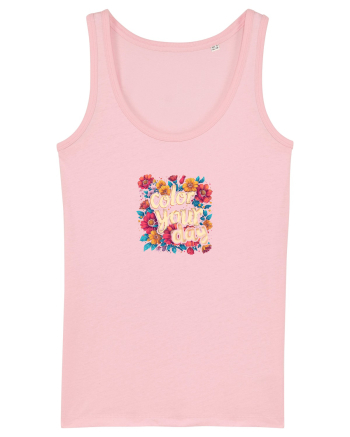 COLOR YOUR DAY - COLOREAZA-TI ZIUA - FLORI - PRIMAVARA Cotton Pink