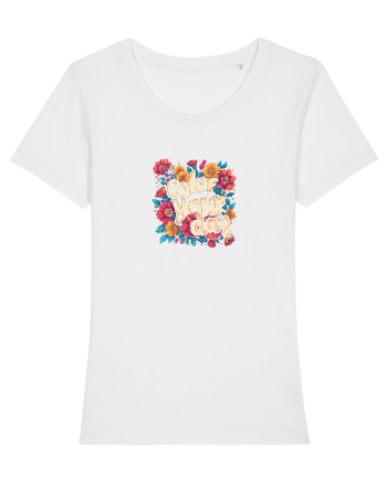 COLOR YOUR DAY - COLOREAZA-TI ZIUA - FLORI - PRIMAVARA White